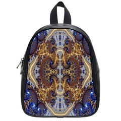 Baroque Fractal Pattern School Bags (small)  by BangZart