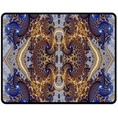 Baroque Fractal Pattern Fleece Blanket (medium)  by BangZart