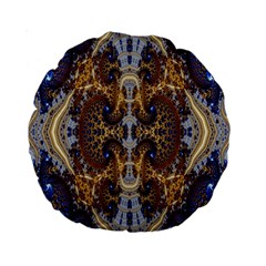 Baroque Fractal Pattern Standard 15  Premium Round Cushions by BangZart