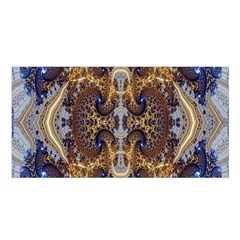 Baroque Fractal Pattern Satin Shawl by BangZart