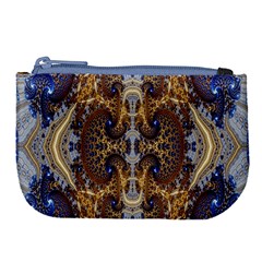 Baroque Fractal Pattern Large Coin Purse by BangZart