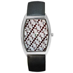 Batik Art Patterns Barrel Style Metal Watch by BangZart