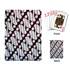 Batik Art Patterns Playing Card by BangZart