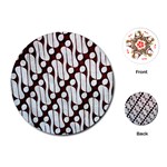 Batik Art Patterns Playing Cards (Round)  Front