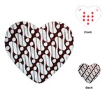 Batik Art Patterns Playing Cards (Heart)  Front