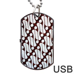 Batik Art Patterns Dog Tag Usb Flash (two Sides) by BangZart