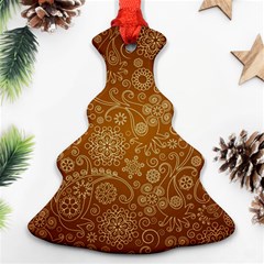 Batik Art Pattern Christmas Tree Ornament (two Sides) by BangZart