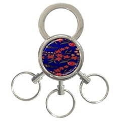 Batik  Fabric 3-ring Key Chains by BangZart