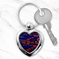 Batik  Fabric Key Chains (heart)  by BangZart