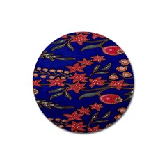 Batik  Fabric Magnet 3  (round) by BangZart