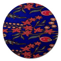 Batik  Fabric Magnet 5  (round) by BangZart