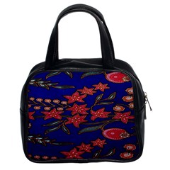 Batik  Fabric Classic Handbags (2 Sides) by BangZart