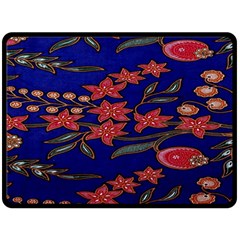 Batik  Fabric Fleece Blanket (large)  by BangZart