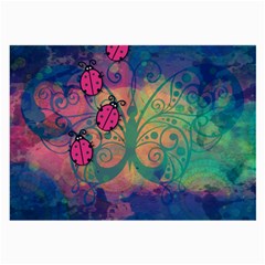 Background Colorful Bugs Large Glasses Cloth (2-side) by BangZart