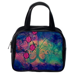 Background Colorful Bugs Classic Handbags (one Side) by BangZart