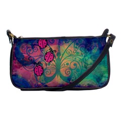 Background Colorful Bugs Shoulder Clutch Bags by BangZart