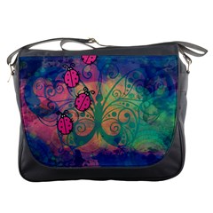 Background Colorful Bugs Messenger Bags by BangZart