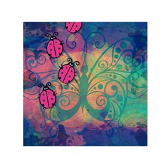 Background Colorful Bugs Small Satin Scarf (square) by BangZart