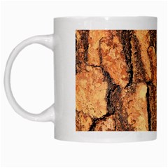 Bark Texture Wood Large Rough Red Wood Outside California White Mugs by BangZart