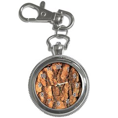 Bark Texture Wood Large Rough Red Wood Outside California Key Chain Watches