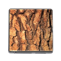 Bark Texture Wood Large Rough Red Wood Outside California Memory Card Reader (square) by BangZart