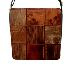 Barnwood Unfinished Flap Messenger Bag (l)  by BangZart