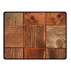 Barnwood Unfinished Double Sided Fleece Blanket (small)  by BangZart