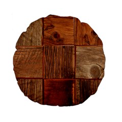 Barnwood Unfinished Standard 15  Premium Flano Round Cushions by BangZart