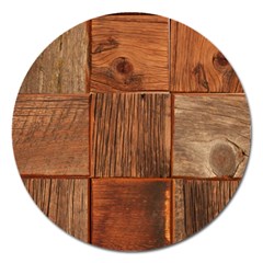 Barnwood Unfinished Magnet 5  (round) by BangZart