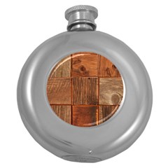 Barnwood Unfinished Round Hip Flask (5 Oz) by BangZart