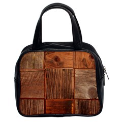 Barnwood Unfinished Classic Handbags (2 Sides) by BangZart