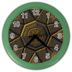 Aztec Runes Color Wall Clocks by BangZart