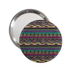 Aztec Pattern Cool Colors 2 25  Handbag Mirrors by BangZart