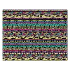 Aztec Pattern Cool Colors Rectangular Jigsaw Puzzl by BangZart