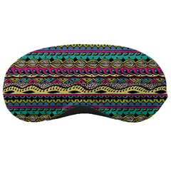 Aztec Pattern Cool Colors Sleeping Masks by BangZart