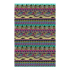 Aztec Pattern Cool Colors Shower Curtain 48  X 72  (small)  by BangZart