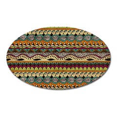 Aztec Pattern Ethnic Oval Magnet by BangZart