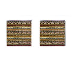 Aztec Pattern Ethnic Cufflinks (square) by BangZart