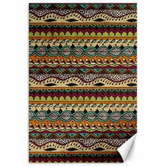 Aztec Pattern Ethnic Canvas 20  X 30   by BangZart