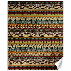 Aztec Pattern Ethnic Canvas 11  X 14   by BangZart