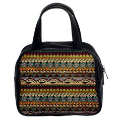 Aztec Pattern Ethnic Classic Handbags (2 Sides) by BangZart