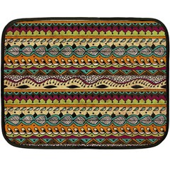 Aztec Pattern Ethnic Double Sided Fleece Blanket (mini)  by BangZart