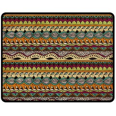 Aztec Pattern Ethnic Double Sided Fleece Blanket (medium) 