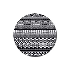 Aztec Pattern Design Rubber Coaster (round)  by BangZart