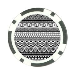 Aztec Pattern Design Poker Chip Card Guard (10 Pack) by BangZart