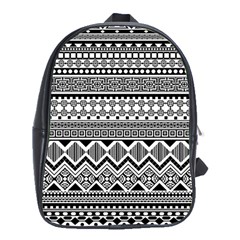 Aztec Pattern Design School Bags (xl) 