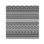 Aztec Pattern Design Small Satin Scarf (Square) Front