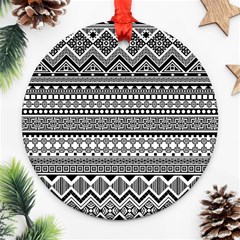 Aztec Pattern Design(1) Ornament (round) by BangZart