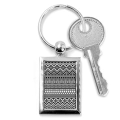 Aztec Pattern Design(1) Key Chains (rectangle)  by BangZart