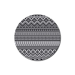 Aztec Pattern Design(1) Rubber Coaster (round)  by BangZart